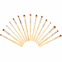 Beauty Bamboo Professional Makeup Brushes Set 15pcs - sparklingselections