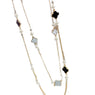 Rhinestone Four Leaf Clovers Simulated Pearl Necklaces For Women
