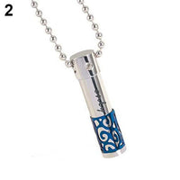 Beads Chain Perfume Bottle Shape Pendant Necklace Feminine New Figaro Chain Geometric Jewelry