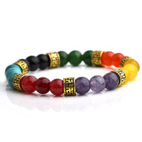 Malachite Lava Stone Chakra Bracelets For Women