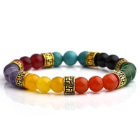 Malachite Lava Stone Chakra Bracelets For Women