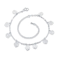 Hollow Flower Charm Anklet Bracelet Woman