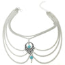 Bohemia style Hollow tassel Multilayer Chain Anklet for Women