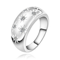 silver plated ring for men and women