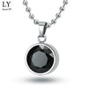 Stainless Steel Round Pendant & Necklace For Women