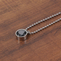 Stainless Steel Round Pendant & Necklace For Women