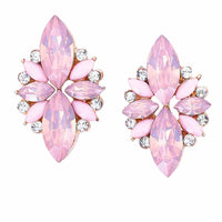Elegant Opal Stone Stud Women Earrings