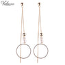 Vintage Maxi Alloy Chain Earrings for Women