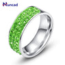 Stainless Steel Rhinestones Rings for Women