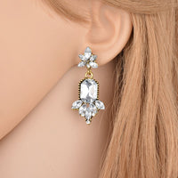 Hyperbole Luxurious Crystal Stud Earring for Women