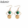 Round Bead Minimalist Geometric Earrings Stud