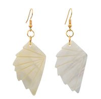 White Shell Wing Dangle Earring for Women