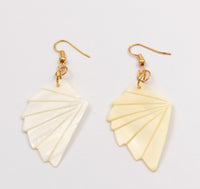 White Shell Wing Dangle Earring for Women