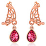 Red Crystal Earring Rhinestone Dangle Earring for Women
