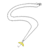 Yellow Umbrella Necklace Pendant for Women