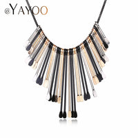 Black Rope Long Chain Necklaces For Women