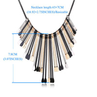 Black Rope Long Chain Necklaces For Women