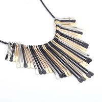 Black Rope Long Chain Necklaces For Women