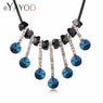 Imitation Crystal Rope Chain Party Necklace for Women
