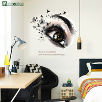 New Big Eye Art Wall Sticker for Living Room