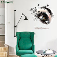 New Big Eye Art Wall Sticker for Living Room