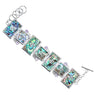 Women Natural Crystal Link Chain Bracelet