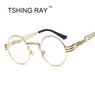 Gothic Steampunk Metal Wrap Eyeglasses For Men