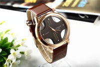 Business Watches Transparent Dial Sport Quartz WristWatches Men Fashion Casual Nice Watches