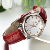 Women Red Simple Fashion Watch - sparklingselections