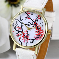 Women Leather Band Ladies Quartz Wristwatch - sparklingselections