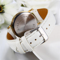 Women Leather Band Ladies Quartz Wristwatch - sparklingselections