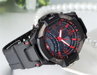 New Men Casual Stylish Dual Display Watch - sparklingselections