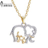 Fashion Gold Silver Plated Elephant Pendant Necklace