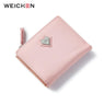 Pink Love Heart Short Wallet Purse For Fashion Lady