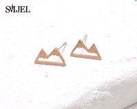 Snow Mountain Stud Earrings  for Women