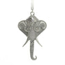 Vintage Silver Tone Elephant Pendant Long Necklace