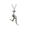 Silver Cute kangaroo Pendant Necklace