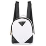 new Black Patchwork Leather Backpack