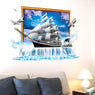 Sailing Ship 3D Wall Stickers for Living Room