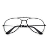 Latest Design Retro Aviator Sunglasses New Ladies Mirror Transparent Eyewear Glasses