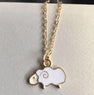 Women's New Simple Small Drops Sheep Pendant Necklace Nice Jewelry