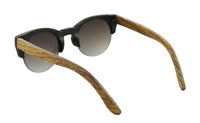 New Half Rim Wood Bamboo Sunglasses for Women - sparklingselections