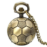 Unisex Vintage Football Pendant Antique Pocket Watch - sparklingselections