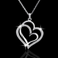 Hollow Out Heart Pendant Necklace For Women - sparklingselections