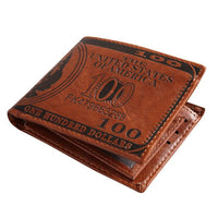 Dollar Price Pattern Leather Wallet - sparklingselections