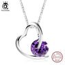 Sterling Silver Heart Pedant Necklace for Women