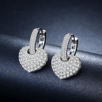 Heart Shape Drop Earrings for Women - sparklingselections
