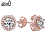 New Popular Luxury Zircon Stud Earrings for Women