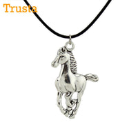 Silver Horse Pendant Necklace - sparklingselections