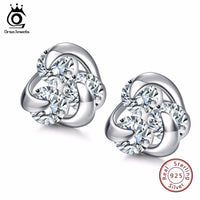 Lovers Genuine Silver Women Stud Earring - sparklingselections